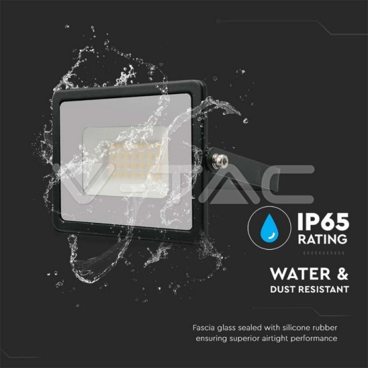 Proyector LED 30W SMD E-Series Cuerpo negro 4000K - 5