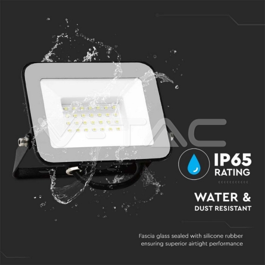30W LED Floodlight SMD SAMSUNG Chip PRO-S Grey Body 3000K - 5