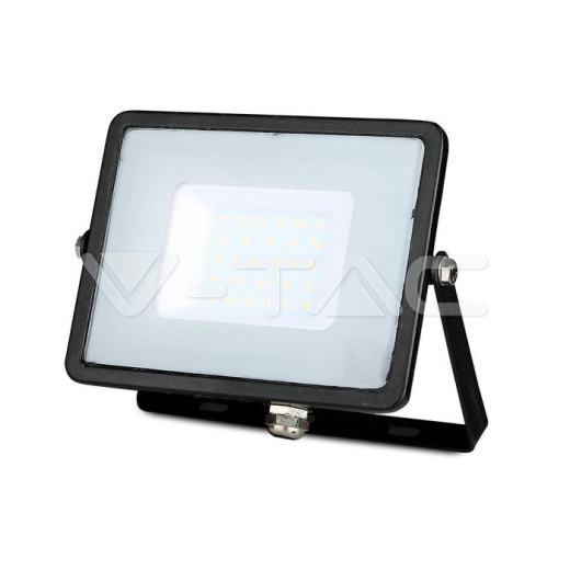 30W LED Floodlight SMD SAMSUNG Chip Slim Black Body White - 1