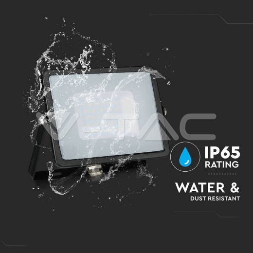 30W LED Floodlight SMD SAMSUNG Chip Slim Black Body Warm White - 10