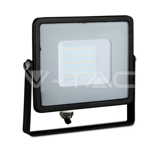30W LED Floodlight SMD SAMSUNG Chip Slim Black Body Warm White - 4