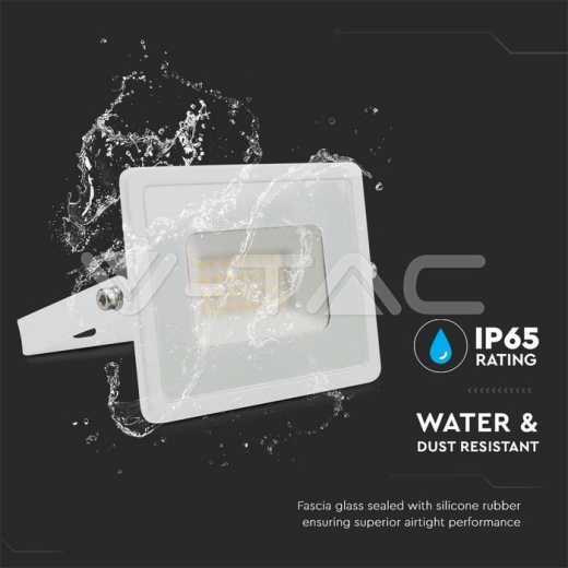 30W LED Floodlight SMD E-Series G2 White Body 6500K - 5