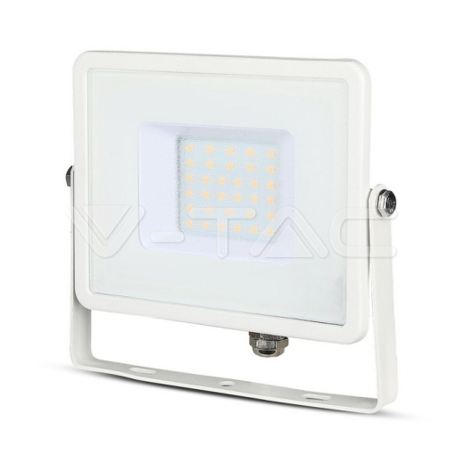 30W LED Floodlight SMD SAMSUNG Chip White Body 3000K - 7