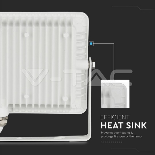 30W LED Floodlight SMD SAMSUNG Chip White Body 3000K - 9