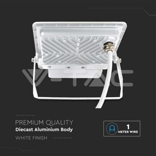 Proyector LED 30W PIR Sensor SAMSUNG Chip Cuerpo Blanco 6400K ,cable de 1m - 7