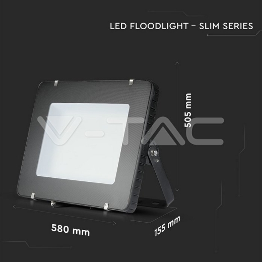 500W LED Floodlight SMD SAMSUNG Chip Slim Black Body 6400K 120 lm/Watt - 13