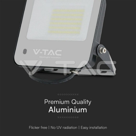 50W Floodlight RGB+White Frosted Glass Black Body with Contrоller IP65 - 3