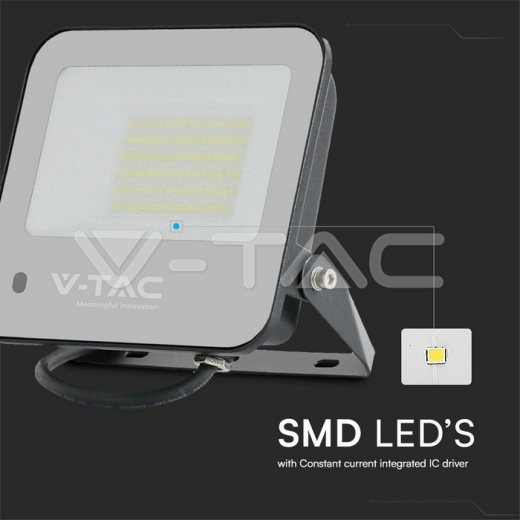 50W Floodlight RGB+White Frosted Glass Black Body with Contrоller IP65 - 7