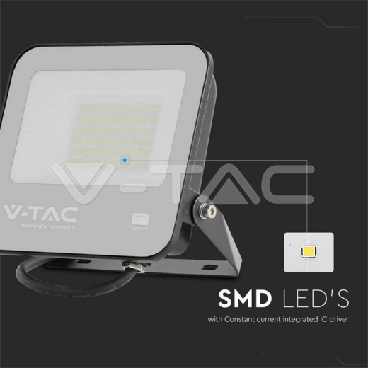 Foco Proyector LED 50W SAMSUNG Chip Cuerpo Negro 4000K Super Brillante 135lm/W - 2