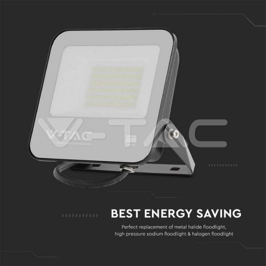 Foco Proyector LED 50W SAMSUNG Chip Cuerpo Negro 4000K Super Brillante 135lm/W - 4