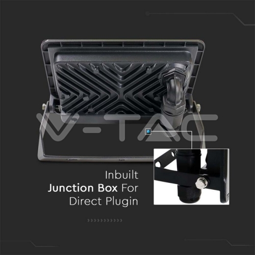 50W LED Floodlight SAMSUNG Chip Black Body 4000K - 6