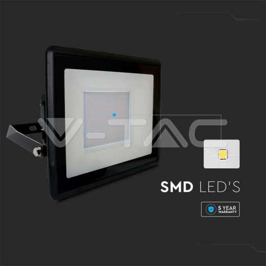 50W LED Floodlight SAMSUNG Chip Black Body 6400K - 4