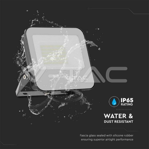 50W LED Floodlight Black Body 6500K Super Bright 185lm/W - 5