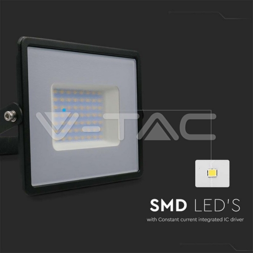 50W LED Floodlight SMD E-Series G2 Black Body 4000K - 2
