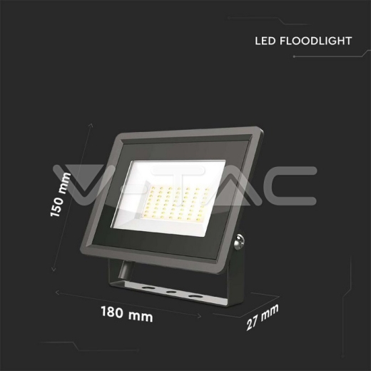 50W LED Floodlight SMD F-Series Black Body 4000K - 7