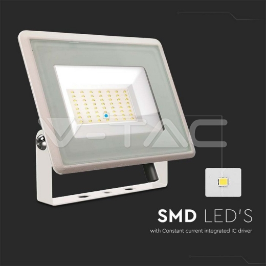 50W LED Floodlight SMD F-Series White Body 6500K - 2