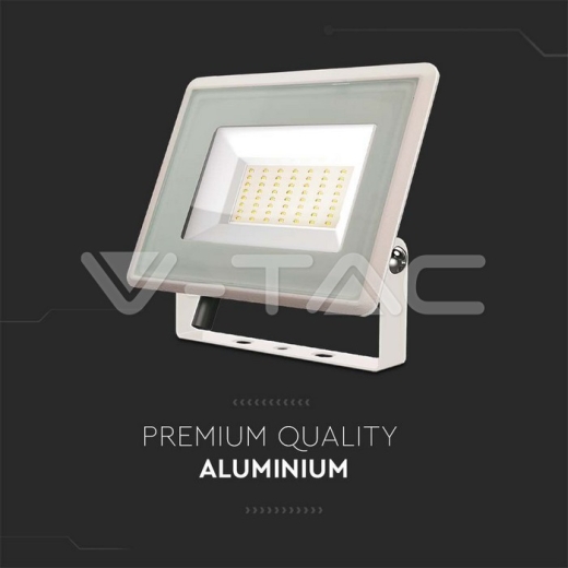50W LED Floodlight SMD F-Series White Body 6500K - 6