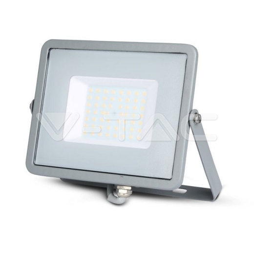 50W LED Floodlight SMD SAMSUNG Chip Slim Grey Body 3000K - 1