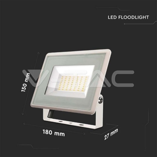 50W LED Floodlight SMD F-Series White Body 4000K - 7