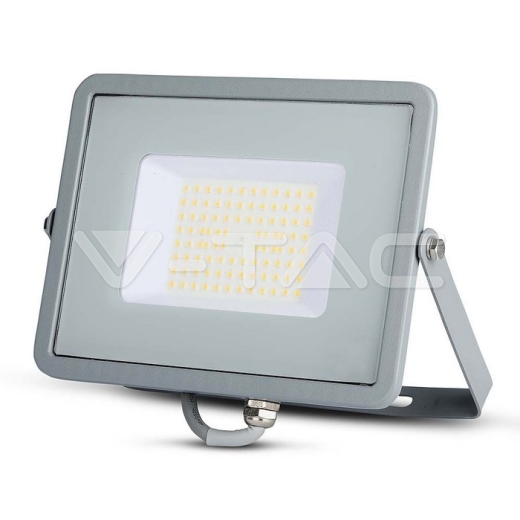 50W LED Floodlight SMD SAMSUNG Chip Slim Grey Body 4000K - 1