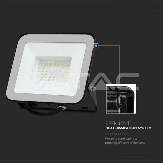 50W LED Floodlight SMD SAMSUNG Chip PRO-S Grey Body 6500K - 3