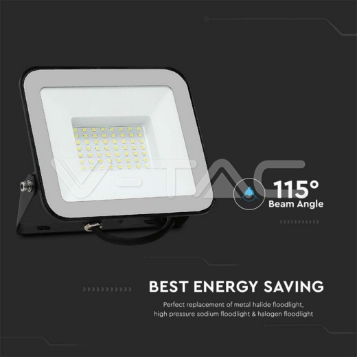 50W LED Floodlight SMD SAMSUNG Chip PRO-S Grey Body 6500K - 4