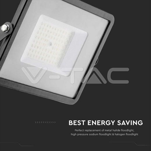 50W LED Floodlight SMD SAMSUNG Chip Slim White Body 4000K - 13