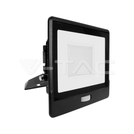 Proyector LED 50W PIR Sensor SAMSUNG Chip Cuerpo Negro 6500K - 1