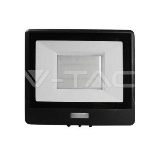 Proyector LED 50W PIR Sensor SAMSUNG Chip Cuerpo Negro 6500K - 2