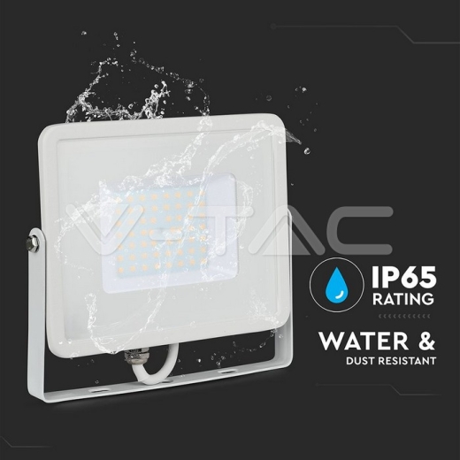 Proyector LED 50W SMD SAMSUNG Chip cuerpo blanco 6500K - 8