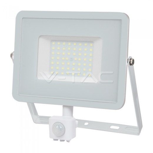 Proyector de LED 50W con Sensor SAMSUNG Chip cuerpo blanco 4000K - 1