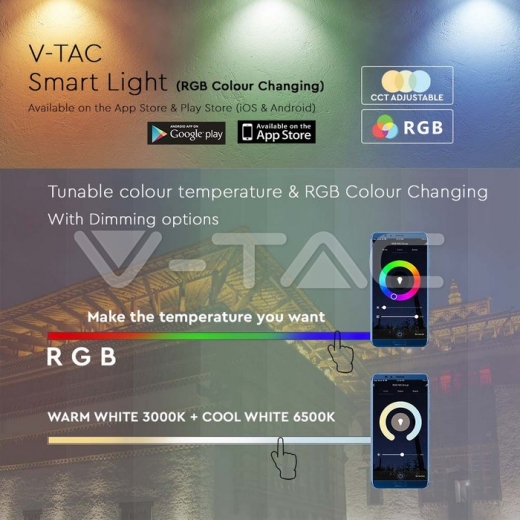 Proyector LED 20W WIFI Smart RGB+WW+CW Compatible con Amazon Alexa y Google Home - 10