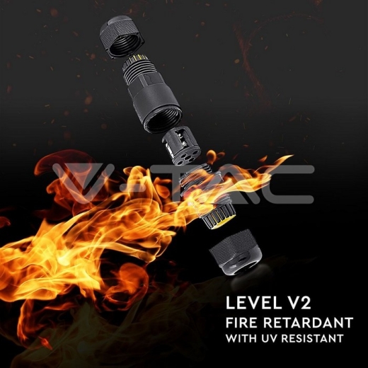 Conector negro IP68 5-9mm - 4