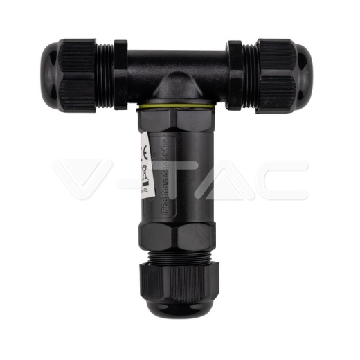 Conector negro IP68 3x8-12mm - 2