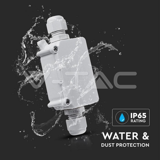 Caja Impermeable con Terminal de bloqueo Blanco - 4