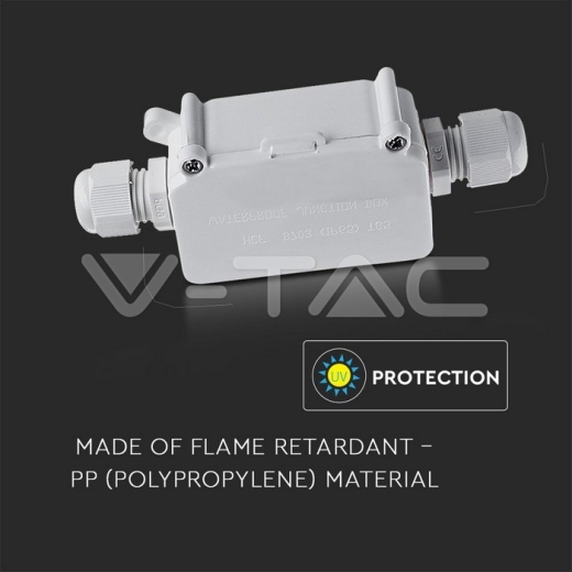 Caja Impermeable con Terminal de bloqueo Blanco - 5