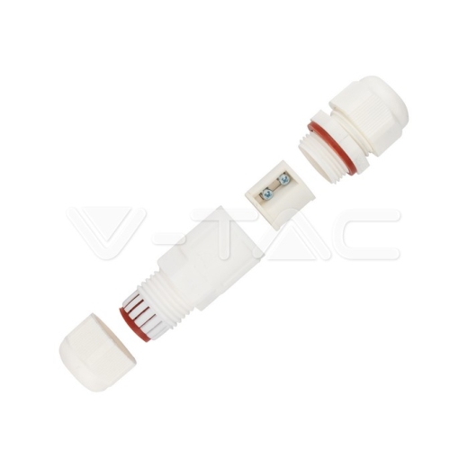 Caja Impermeable con Conector Blanco - 2