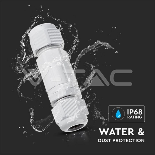 Caja Impermeable con Conector Blanco - 4