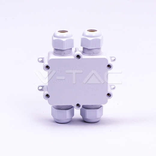 Caja blanca IP68 4x8-12mm - 2