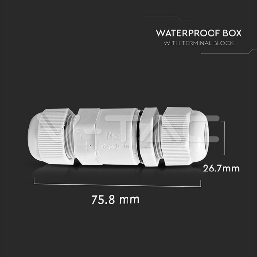 Caja terminal electrico cuerpo blanco 5-9mm IP68 - 5