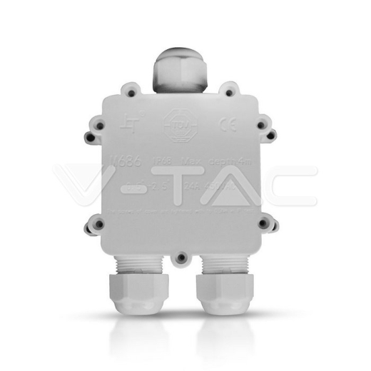 Waterproof White Terminal Block 8-12mm IP68 - 1