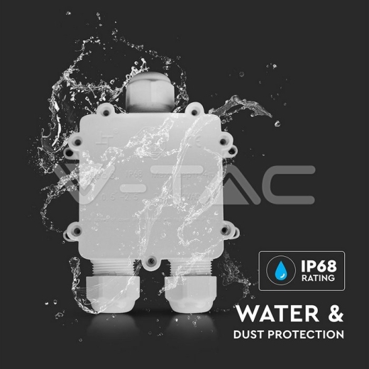 Waterproof White Terminal Block 8-12mm IP68 - 2