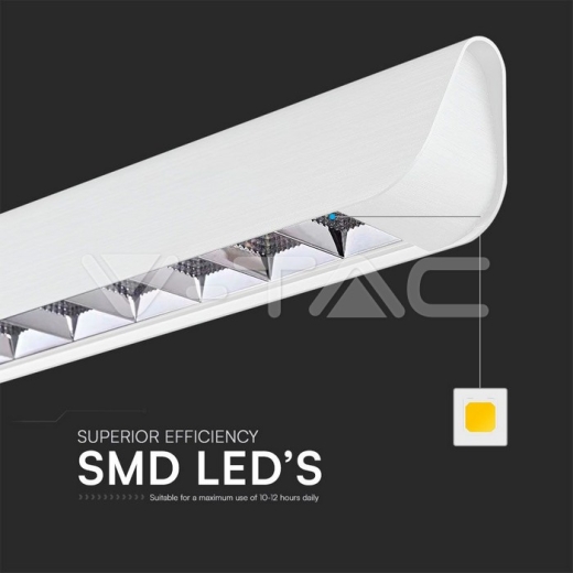Luz de suspensión colgante lineal LED de 36 W tipo CCT: 3 en 1 Blanco - 3