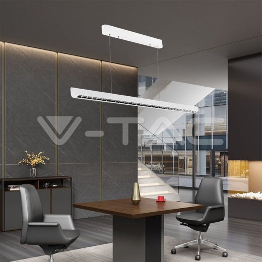 Luz de suspensión colgante lineal LED de 36 W tipo CCT: 3 en 1 Blanco - 9