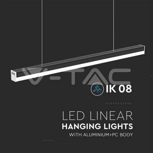 Foco Lineal LED 40W Cuerpo Negro 4000K - 3