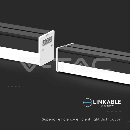Foco Lineal LED 40W Cuerpo Negro 4000K - 6