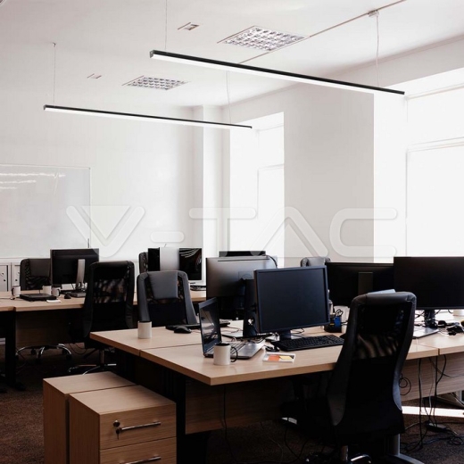 Foco Lineal LED 40W Cuerpo Negro 4000K - 8