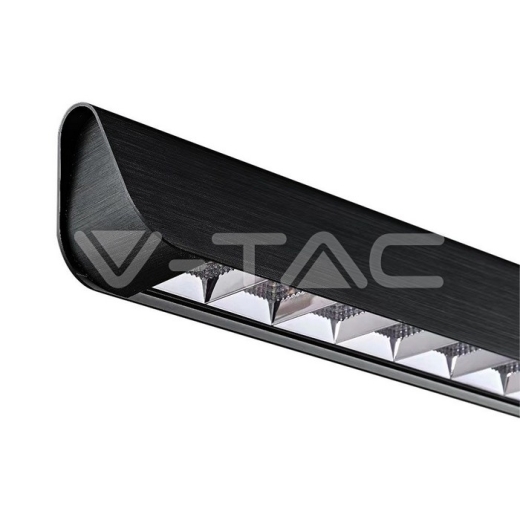 Luz de suspensión colgante lineal LED de 36 W tipo CCT: 3 en 1 Negro - 2