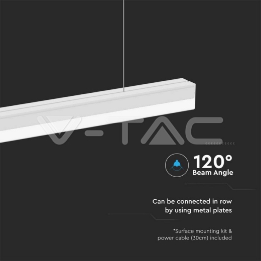 Foco Lineal LED 40W Cuerpo Blanco 4000K - 4