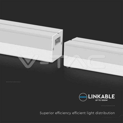 Foco Lineal LED 40W Cuerpo Blanco 4000K - 5